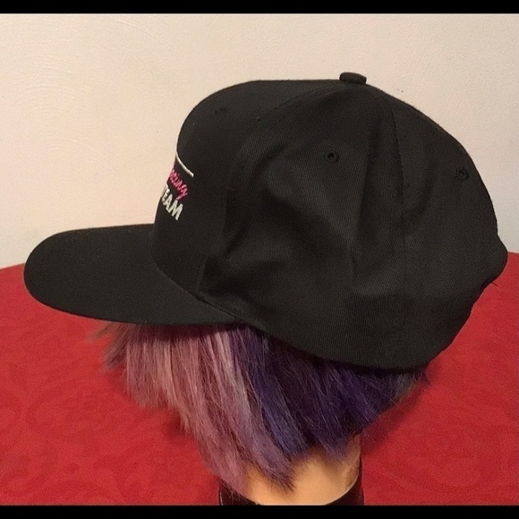 VINTAGE Exide Batteries Racing Team Snapback Trucker Hat Baseball Cap Black New! - Picture 3 of 6